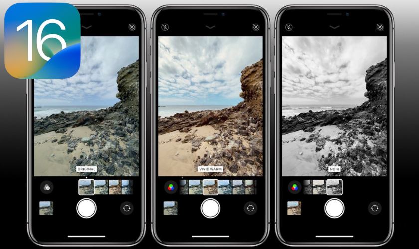 ios 16 chỉnh màu ảnh bằng các công thức được lưu 