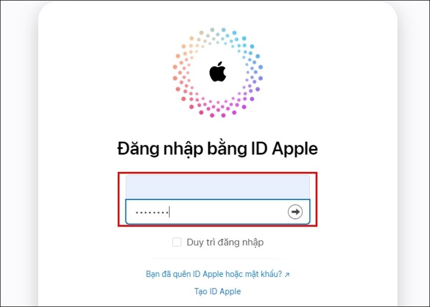 thoát icloud apple từ xa