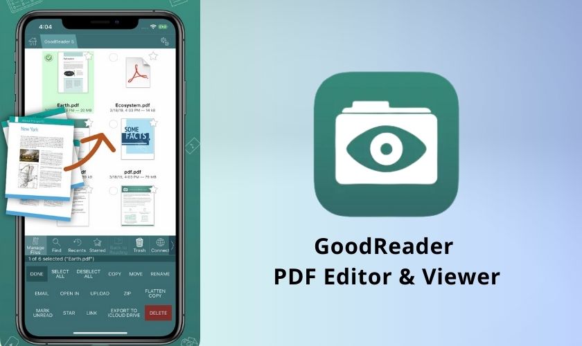 mở file rar bằng goodreader