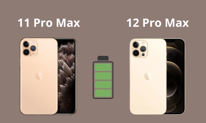 phân biệt pin iphone 11 pro max và iphone 12 pro max 