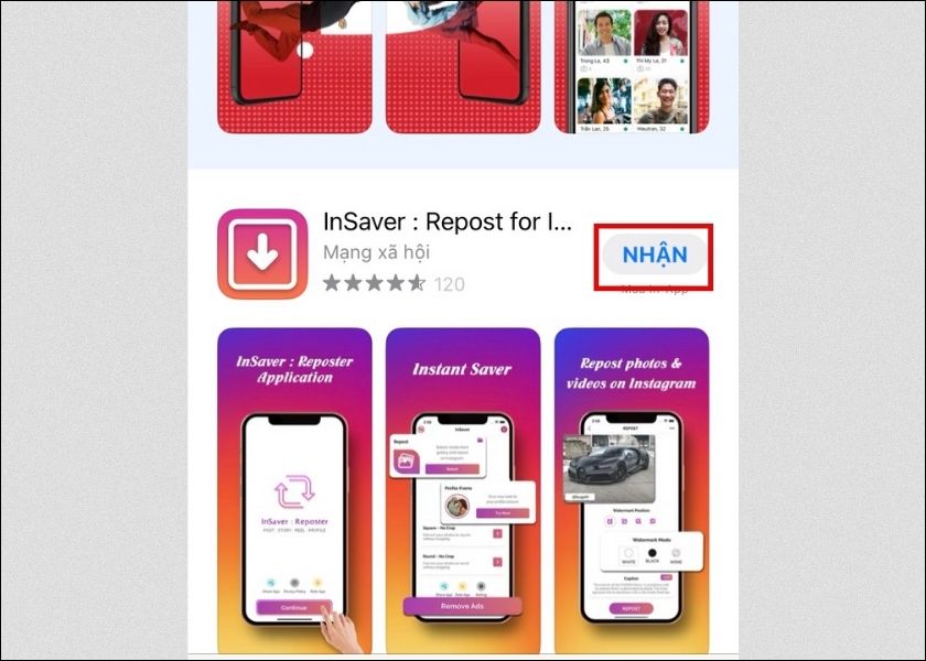 app insaver tải ảnh instagram về iphone nhanh chóng