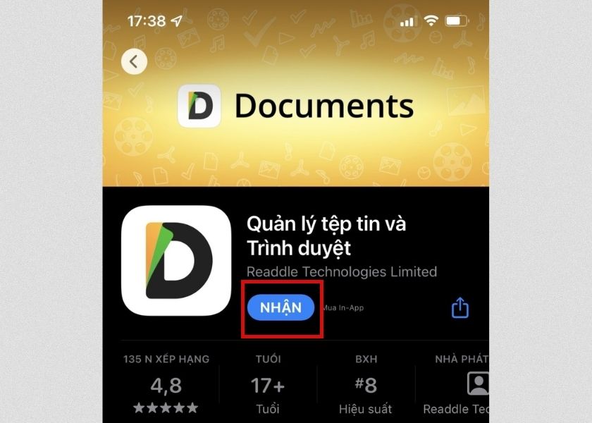 cách tải video twitter bằng Documents