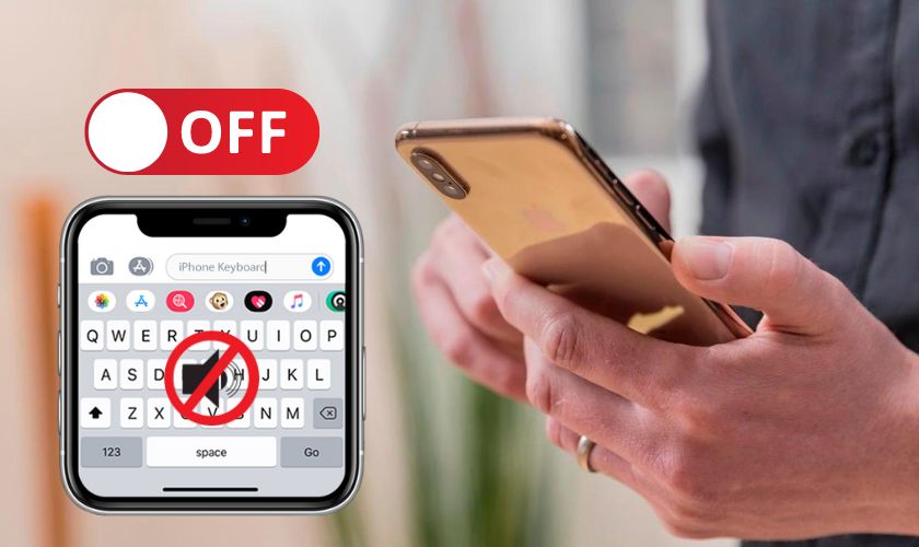 tắt âm bàn phím iphone