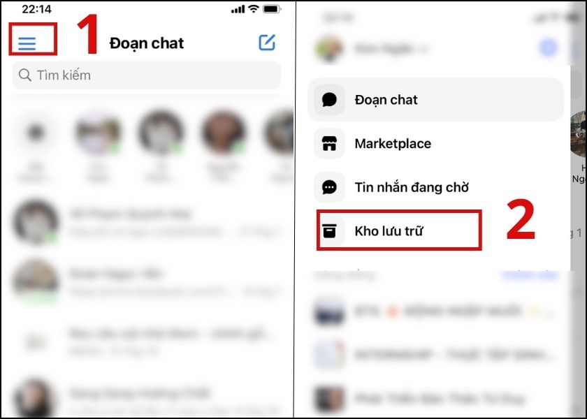 hướng dẫn delete cuộc trò chuyện trên ứng dụng chat facebook