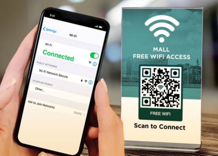 cách quét mã qr wifi trên iphone 