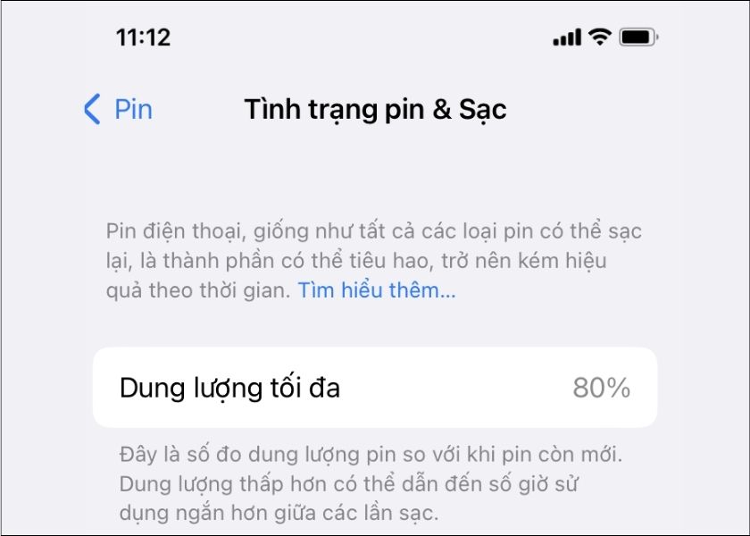 dung lượng tối đa pin là gì