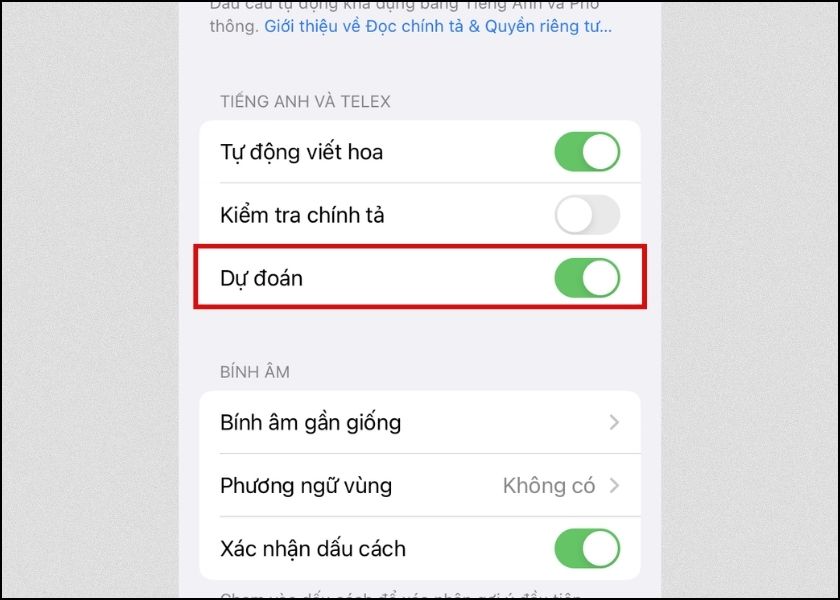 cách bật lại tính năng tự gợi ý trên iphone nhanh chóng