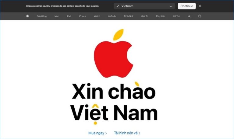 apple mở cửa hàng online tại việt nam