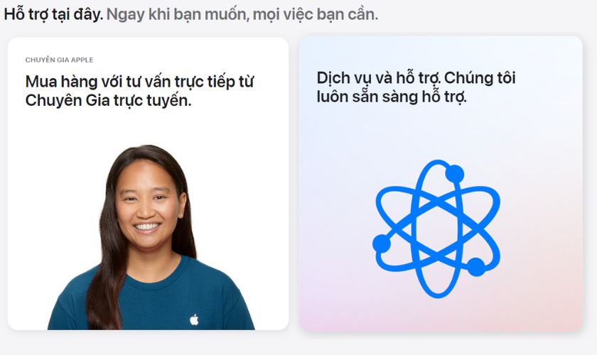 apple store online việt nam hỗ trợ người dùng bằng tiếng việt