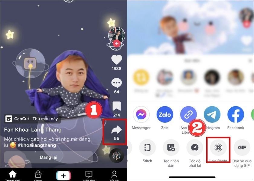 cách đặt video tiktok làm hình nền đơn giản