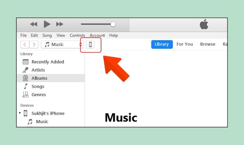 kết nối điện thoại iphone với máy tính qua itunes thành công 