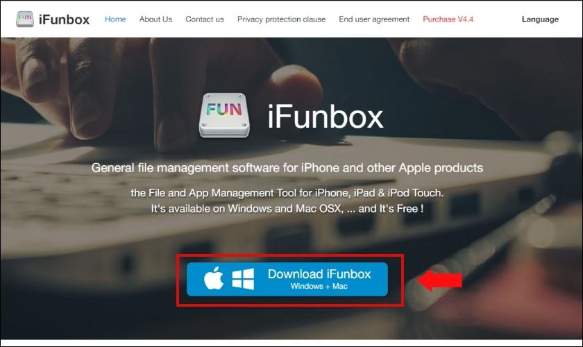 connect iphone với laptop bằng ifunbox