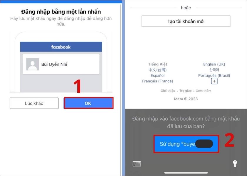 cách xem password facebook trên iphone