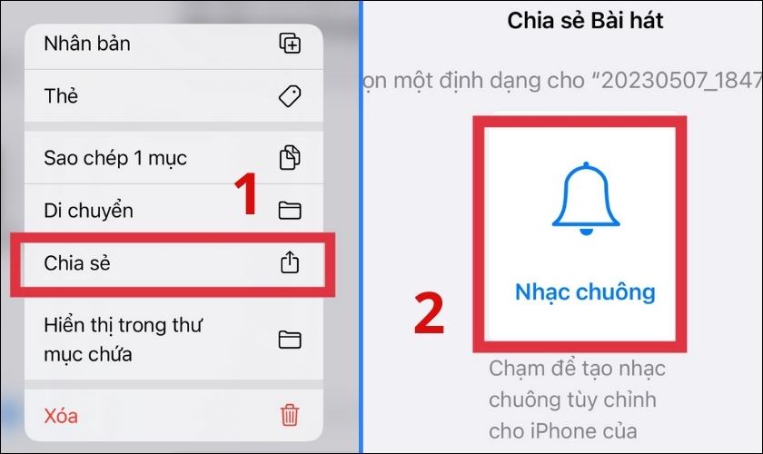 cài nhạc chuông iphone từ video tiktok