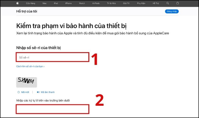 cách kiểm tra thời hạn bảo hành của apple