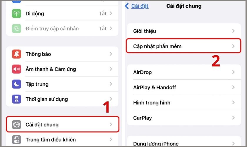 cách nâng cấp lên ios 16