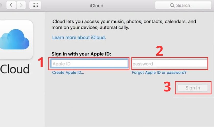 cách sign in tài khoản apple trên macbook không cần mã xác nhận