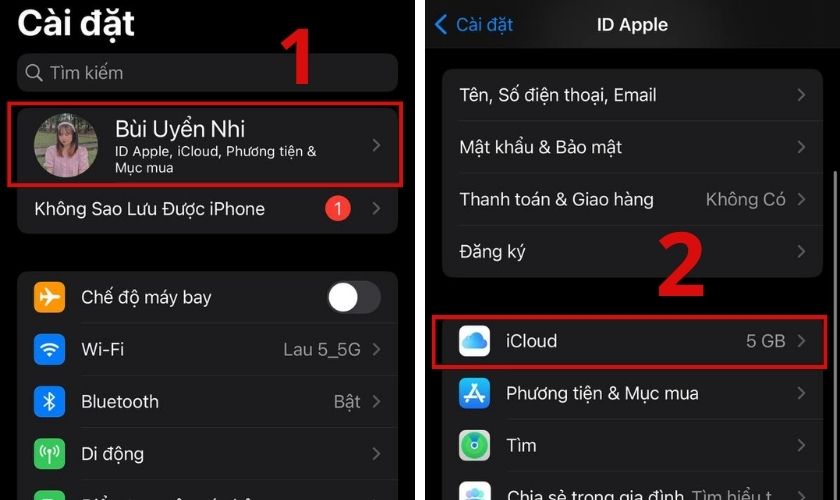 cách bật đồng bộ, ảnh trên iphone 