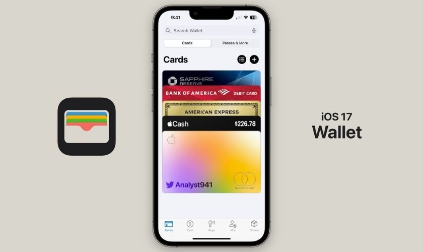 cập nhật mới cho ứng dụng wallet