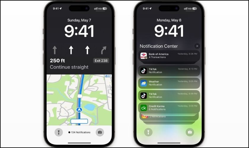 apple map dự đoán hiển thị màn hình rộng hơn