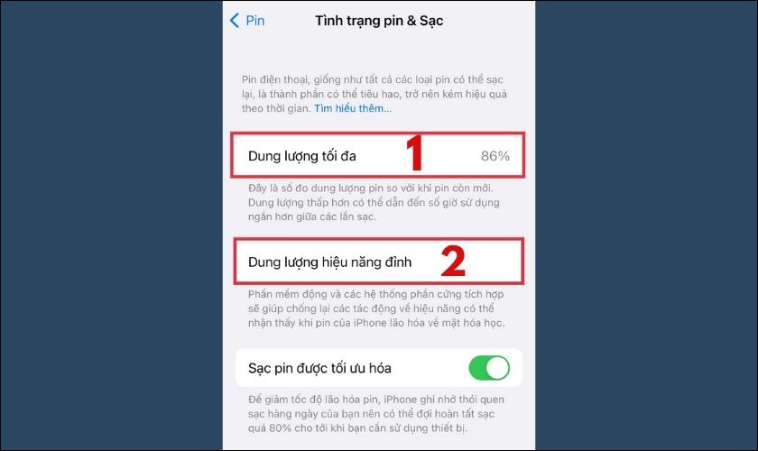 hiệu năng pin iphone