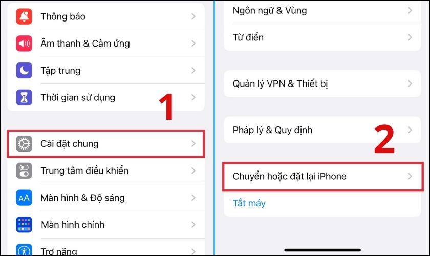 kiểm tra cài đặt mạng iphone