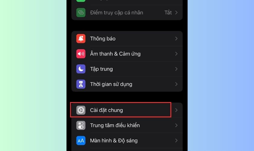 cập nhật phần mềm cho iphone