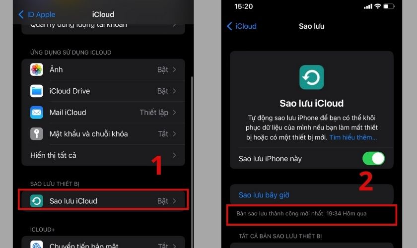 cách tìm lại tin nhắn iphone đã xóa bằng icloud