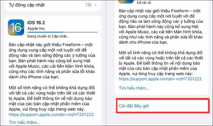 hướng dẫn cập nhật iphone theo cách thủ công