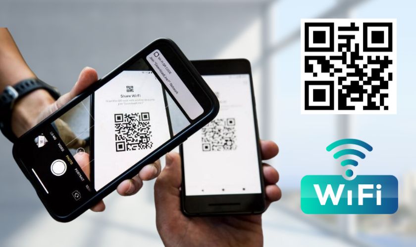 quét mã qr wifi trên iphone