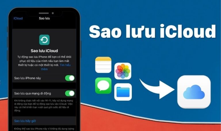 cách sao lưu icloud từ máy này sang máy khác