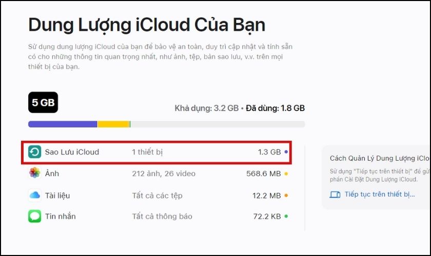 các bản back up dữ liệu sẽ nằm ở đâu