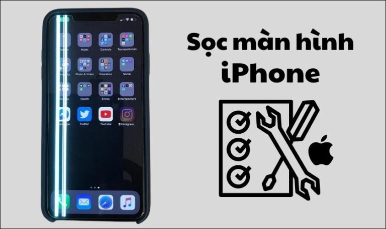 sọc màn hình iphone