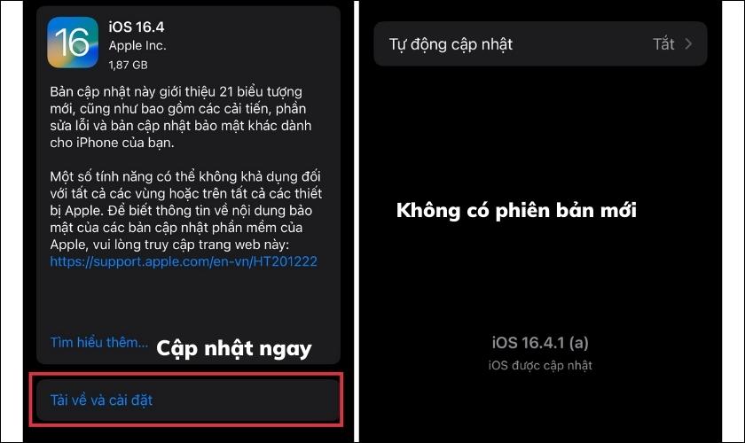 cập nhật ios