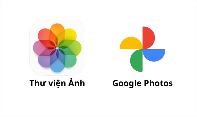 phân biệt ảnh trên iphone và ảnh trên google photos 