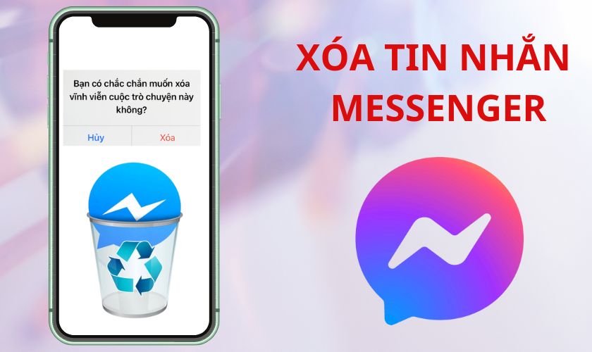 xóa tin nhắn messenger trên iphone