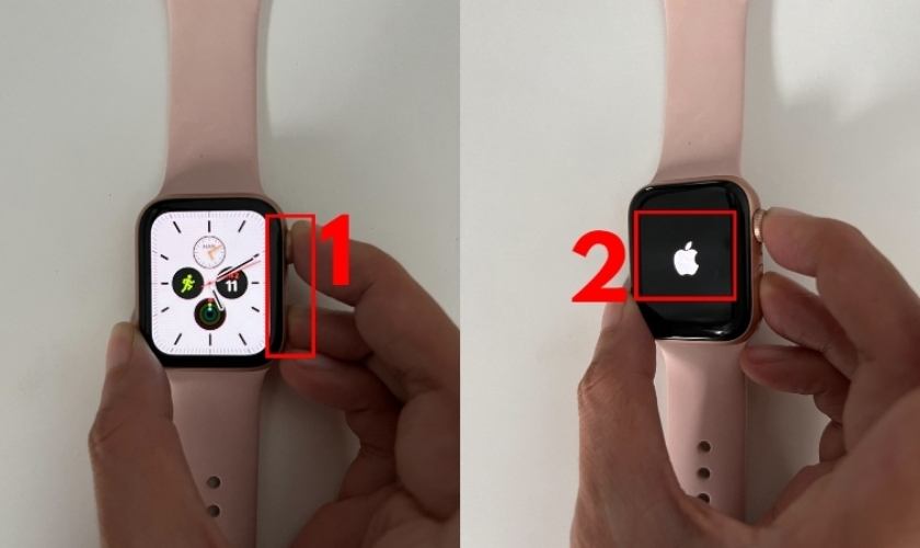 cách thực hiện bật nguồn apple watch thứ hai