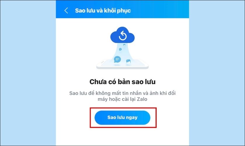 hướng dẫn sao lưu trên iphone