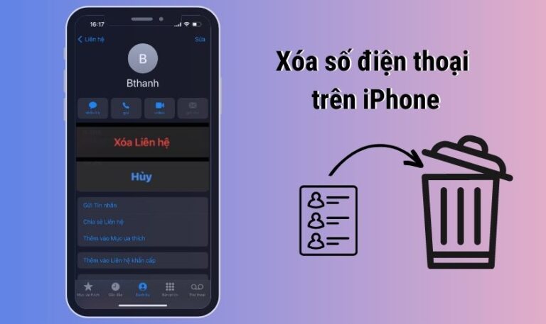 cách xóa điện thoại iphone