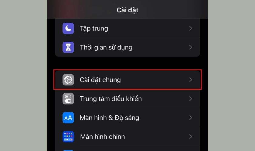 Reset lại iPhone 