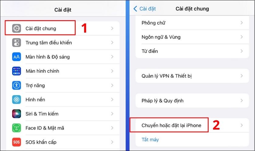 cài lại cài đặt mạng iphone, ipad