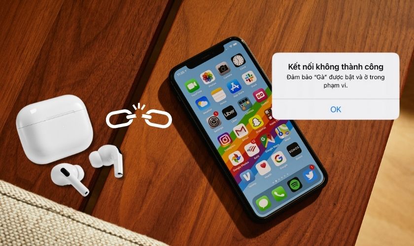 cách sửa lỗi tai nghe airpods không kết nối được iphone