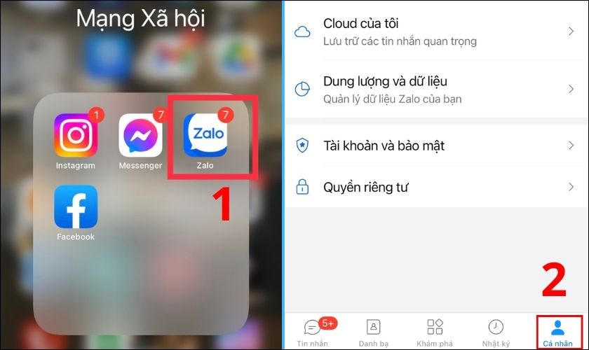 cách thay đổi tên cá nhân Zalo trên iPhone