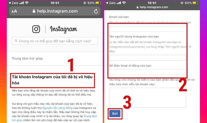 Hoàn tất xóa tài khoản Instagram 