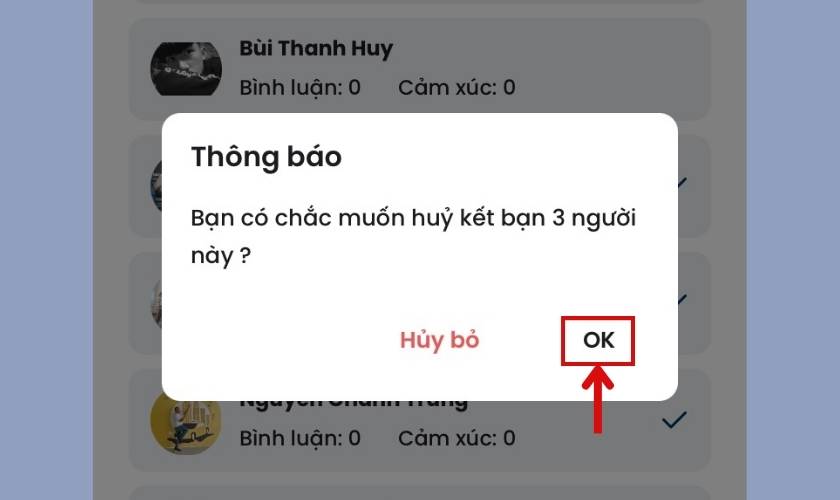 Hoàn tất lọc bạn bè trên Facebook iOS 