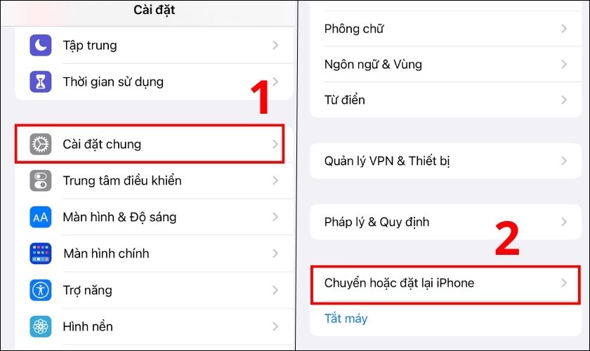 khôi phục cài đặt gốc khi gặp lỗi iphone