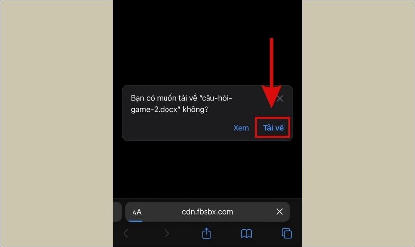 file pdf, docs, xlxs tải về trên iphone nằm ở đâu 