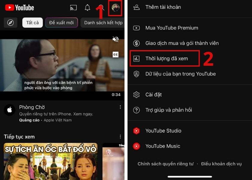 cách hẹn giờ tự động tắt video youtube trên iphone