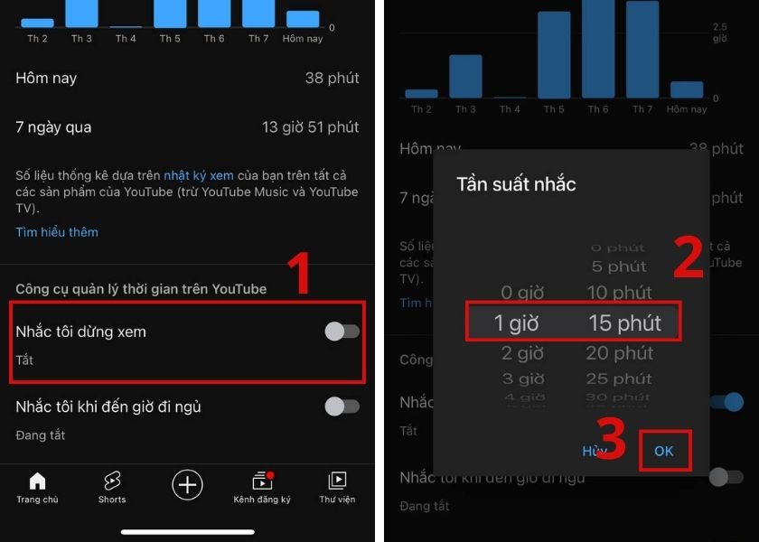 hẹn giờ tắt video youtube trên iphone