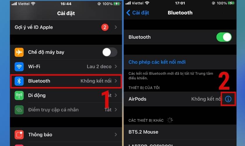 lỗi kết nối bluetooth 